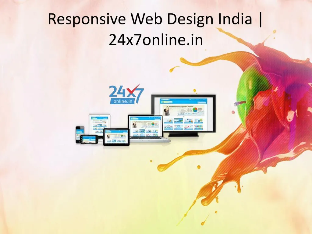 responsive web design india 24x7online in