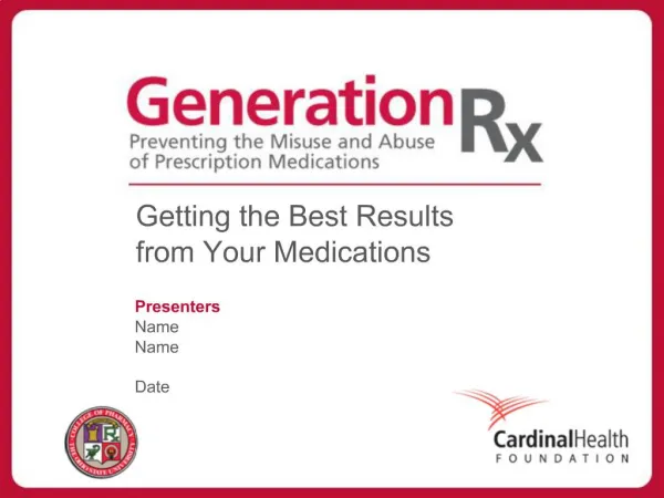 Getting the Best Results from Your Medications