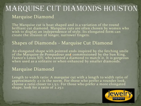 Marquise Cut Diamonds Houston