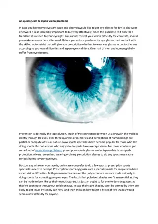 aspen eye doctor - slide 1