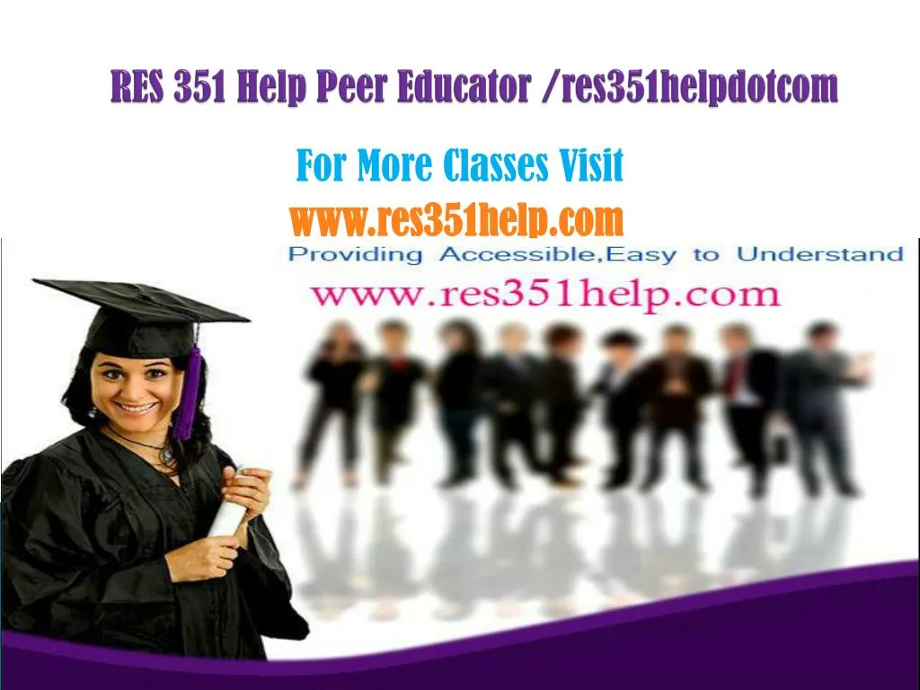 res 351 help peer educator res351helpdotcom