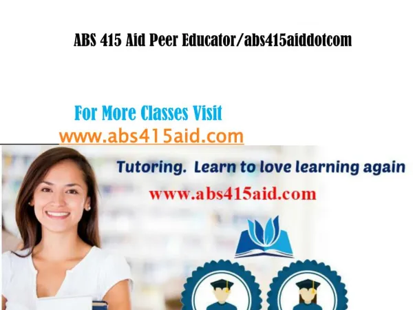 ABS 415 Aid peer Educator/abs415aid.com