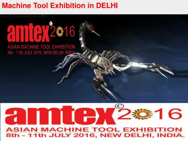 Machine tool exhibition in DELHI