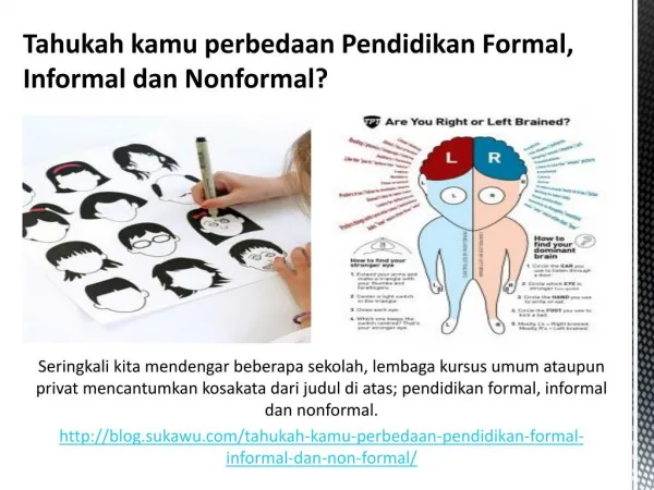 PPT - Pendidikan Formal Maupun Informal. Pendidikan Formal Seperti ...