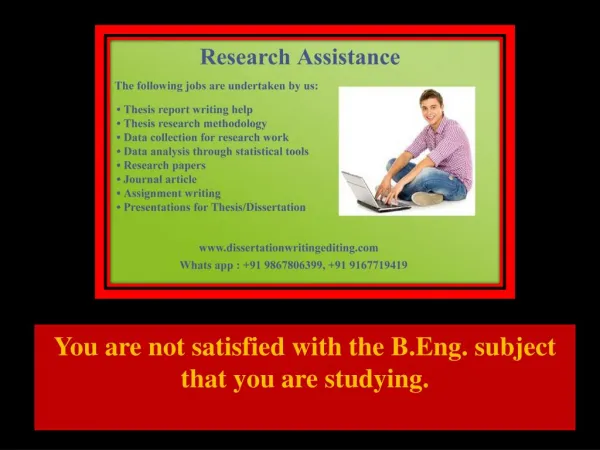 you are not satisfied with the b eng subject that you are studying