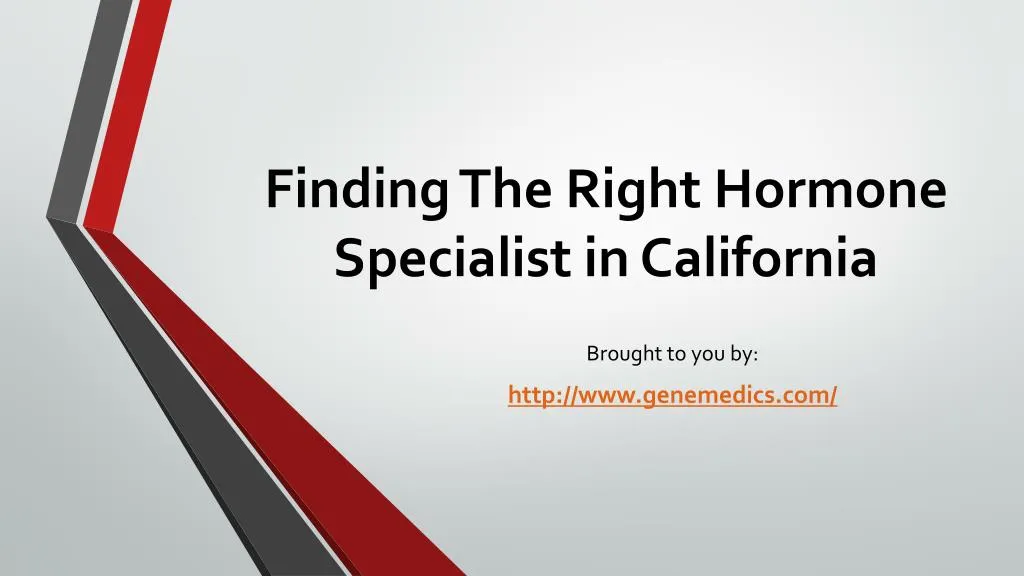 finding the right hormone specialist in california