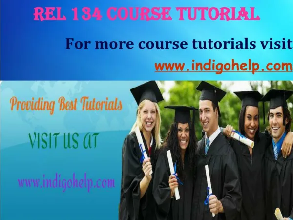 REL 134 expert tutor indigohelp