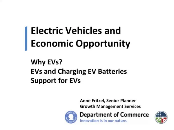 Electric Vehicles and Economic Opportunity