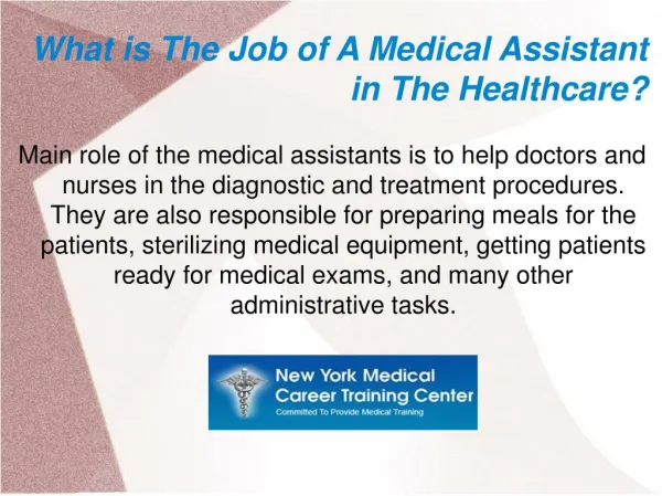 Medical Assistants- A Rewarding Career in the Healthcare Industry!