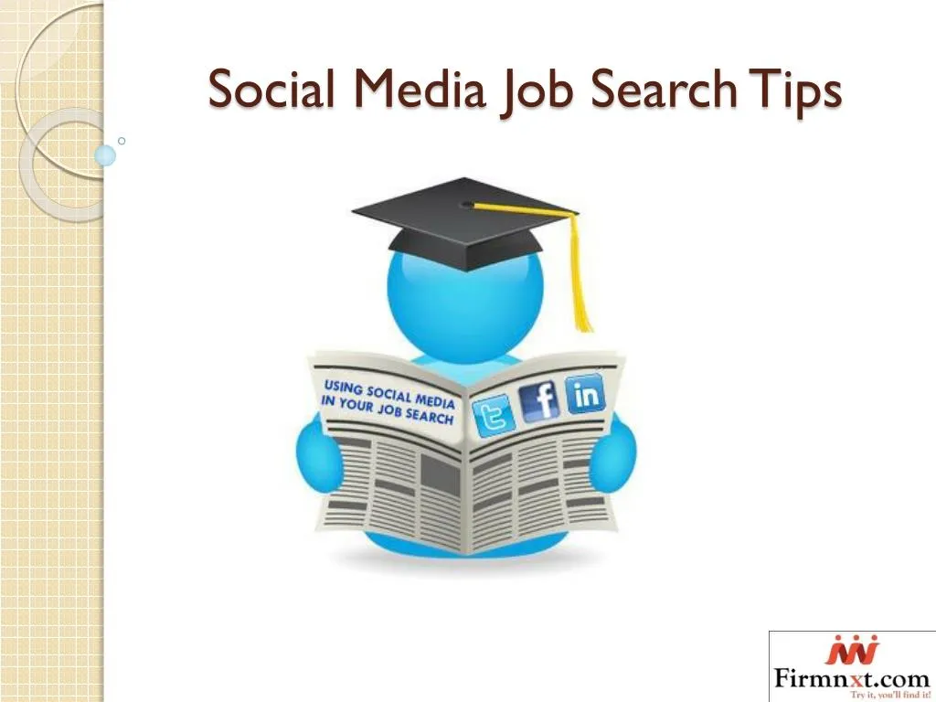 social media job search tips