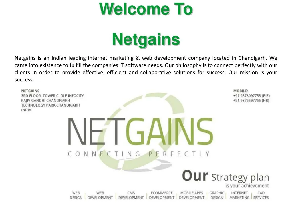 welcome to netgains
