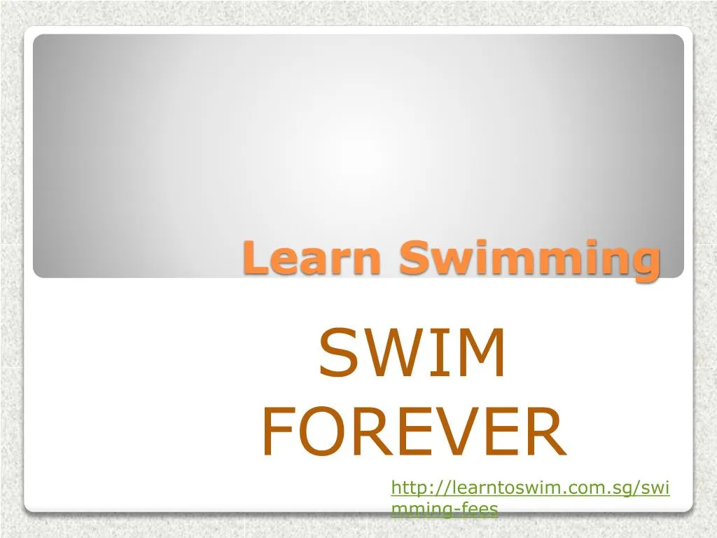 learn swimming