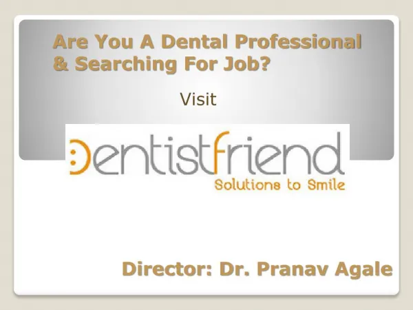 Easy Steps for Applying Dental Jobs