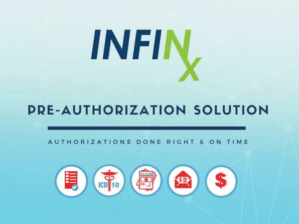 Infinx Pre-Authorization Solution