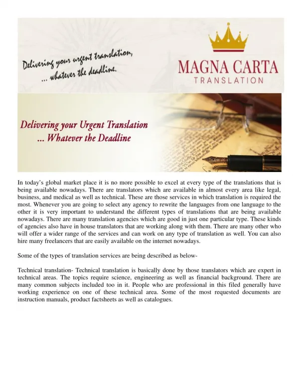 Magna Carta Translation