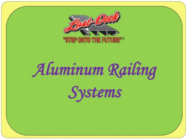 Aluminum Railing Systems