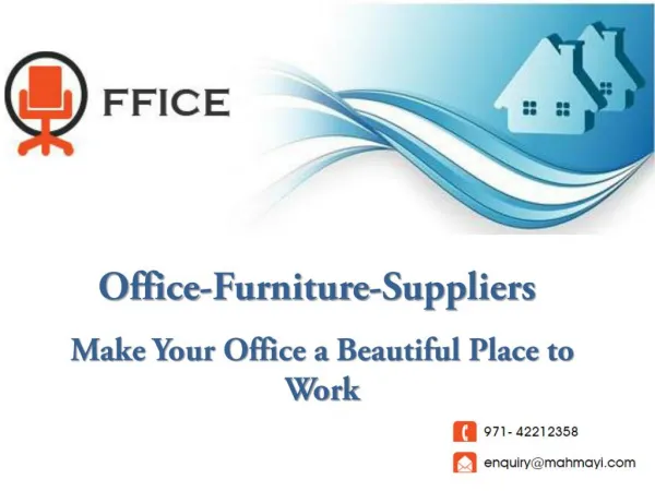 Affordable and Quality Office Furniture in UAE
