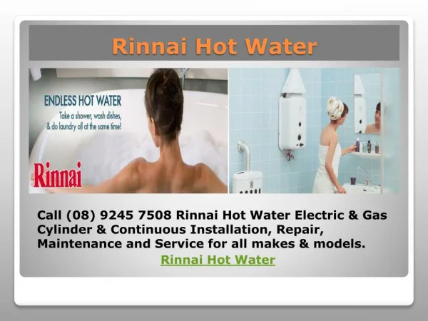 Rinnai Hot Water