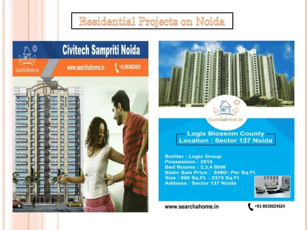 Residential and Commercial Projects Lists in Noida