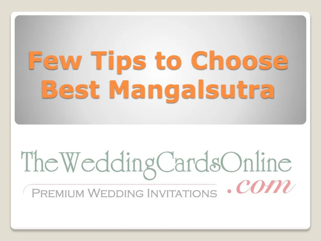 few tips to choose best mangalsutra