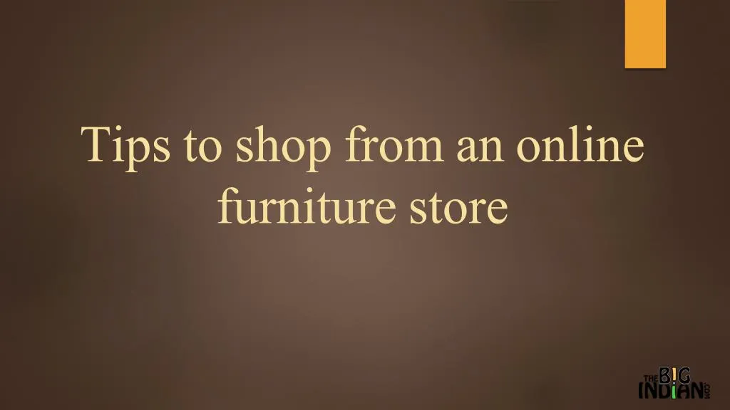 tips to shop from an online furniture store