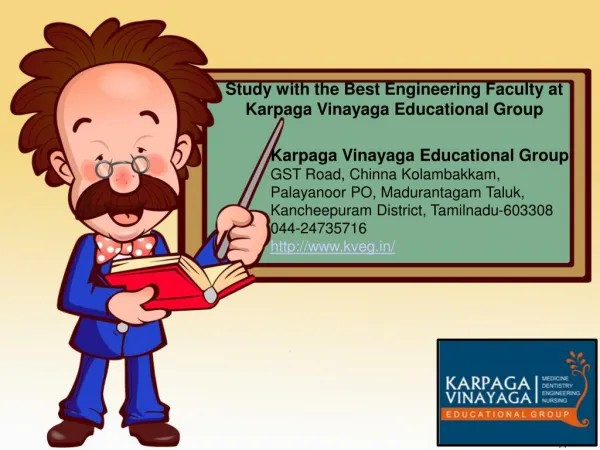 Study with the Best Engineering Faculty at Karpaga Vinayaga Educational Group