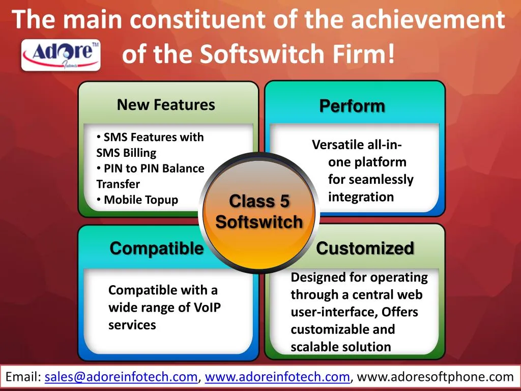 the main constituent of the achievement of the softswitch firm