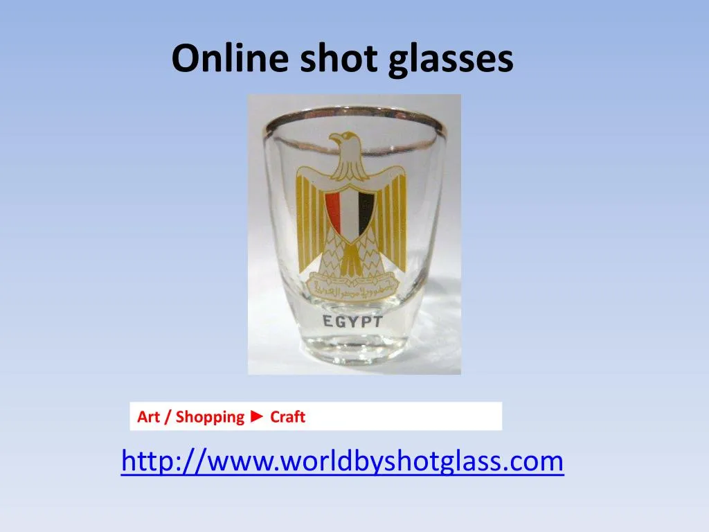 online shot glasses