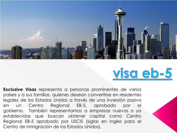 visa eb-5 para inversionistas