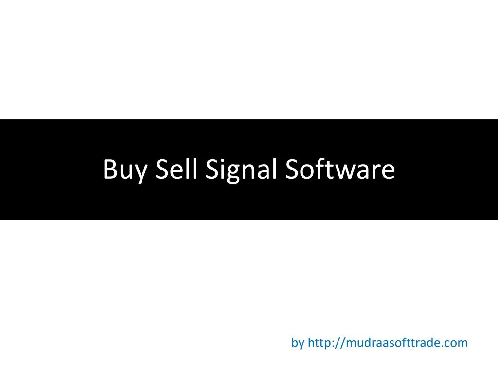 buy sell signal software