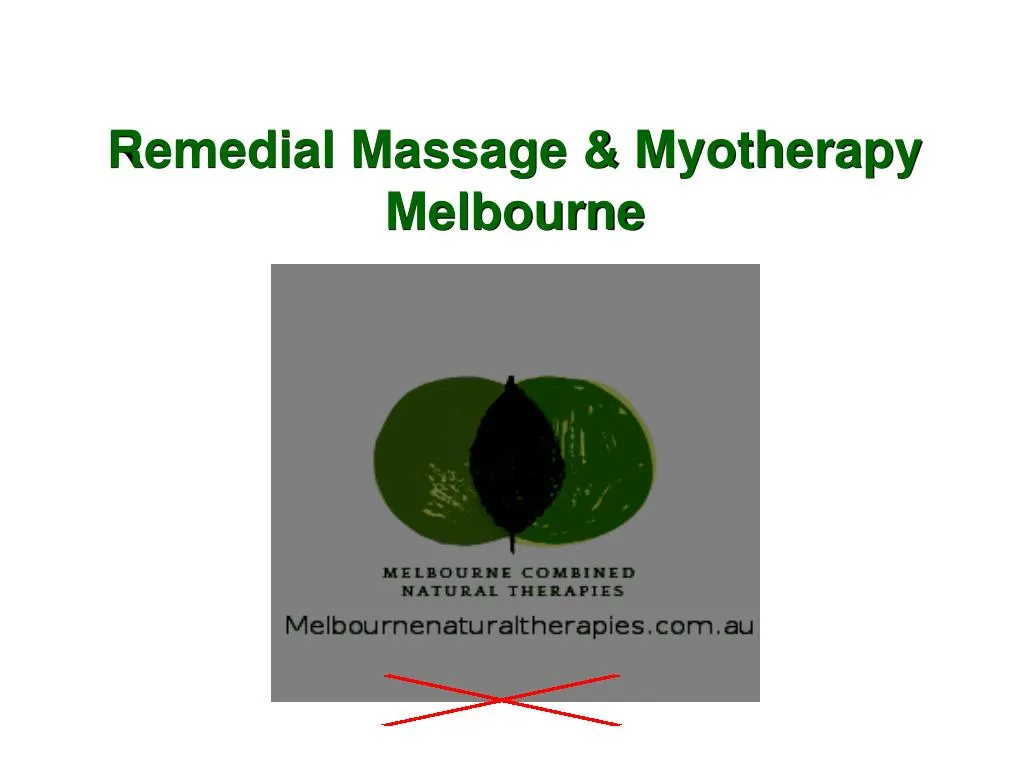 remedial massage myotherapy melbourne