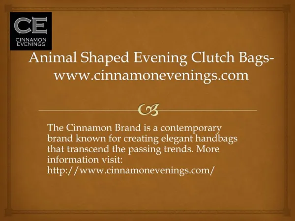 Animal Shaped Evening Clutch Bags- www.cinnamonevenings.com