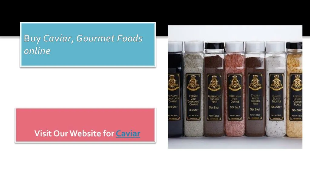 buy caviar gourmet foods online