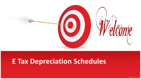 E Tax Depreciation Schedules For Depreciation Specialist
