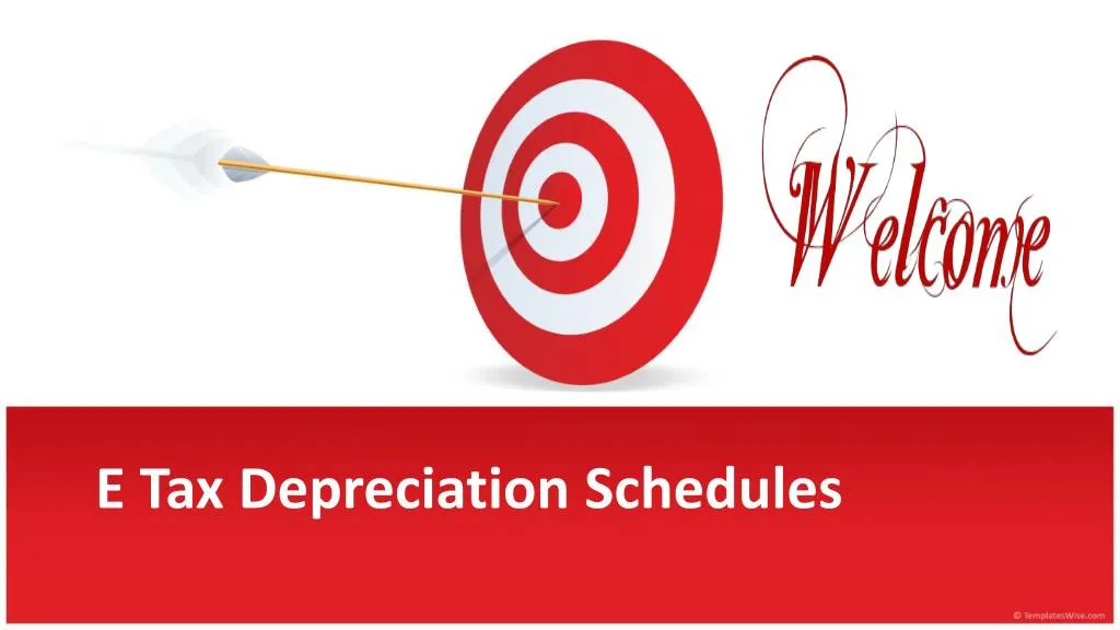 e tax depreciation schedules