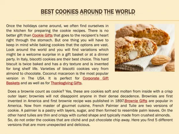 Best cookies around the world
