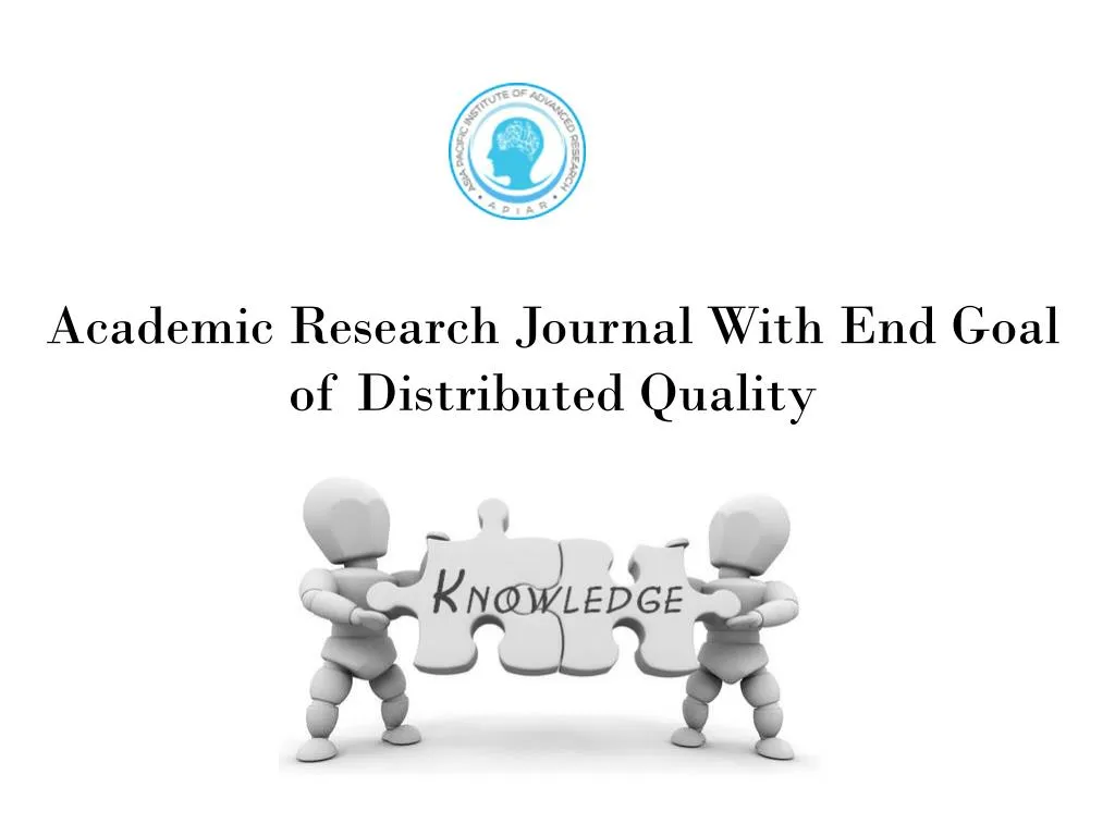 academic research journal with end goal of distributed quality