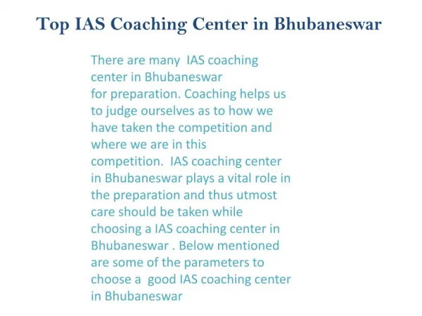 best coaching Upsc in bhubaneswar