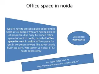 office space for rent in noida - slide 1