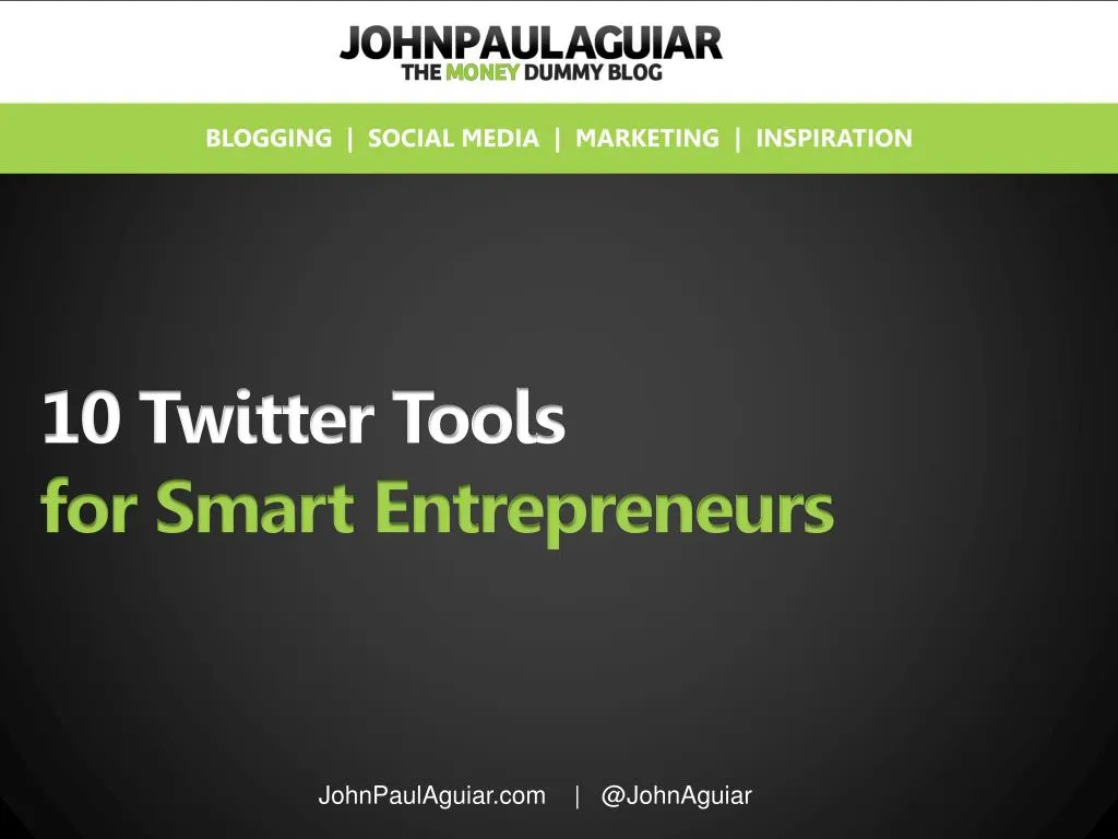 10 twitter tools for smart entrepreneurs