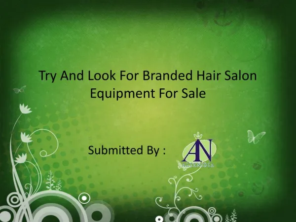 Try And Look For Branded Hair Salon Equipment For Sale