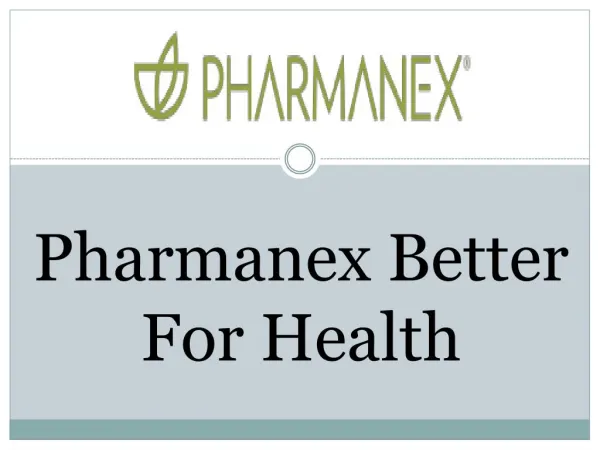 Pharmanex Better For Health