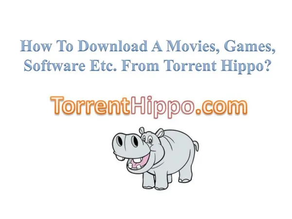 TorrentHippo.com Provides Free Movie Downloads