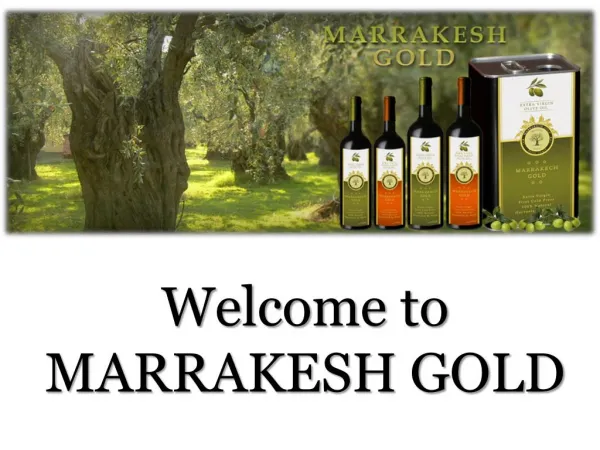 Welcome to MARRAKESH GOLD