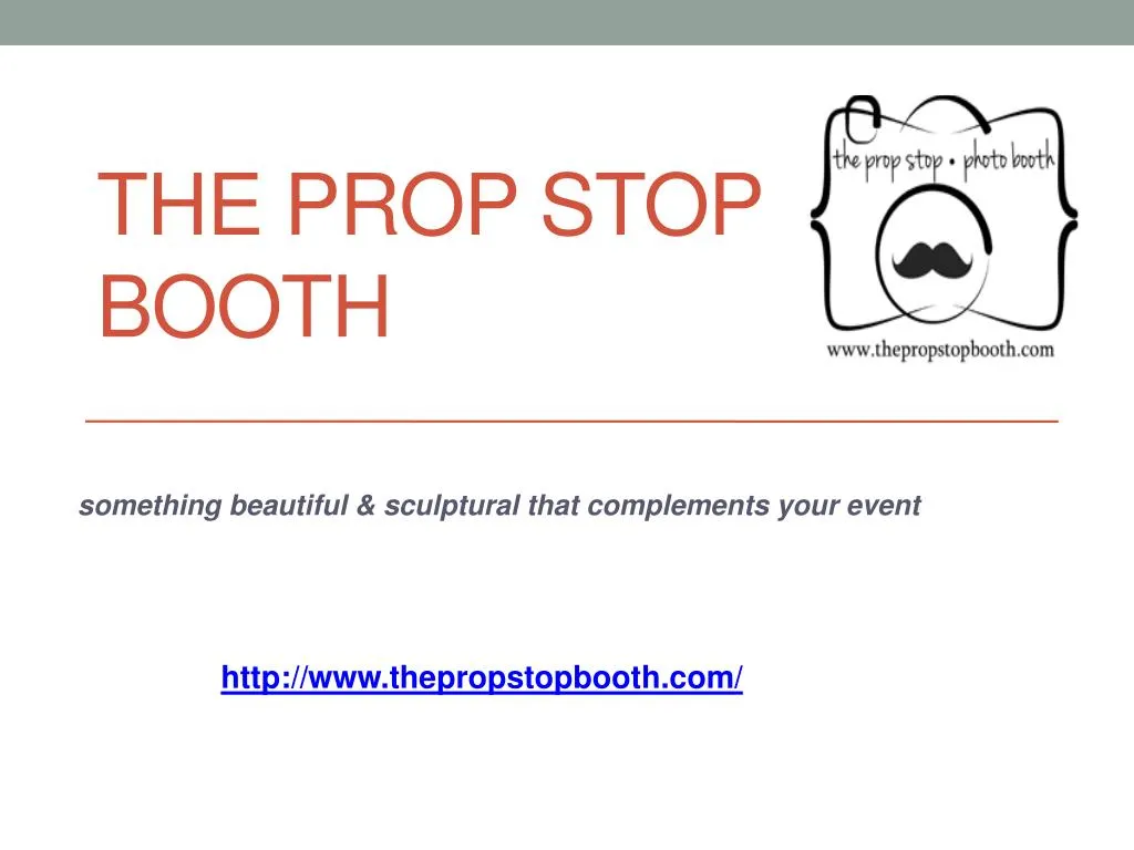 the prop stop booth