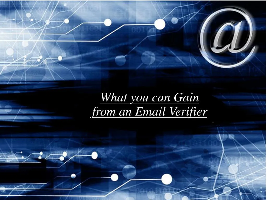 what you can gain from an email verifier