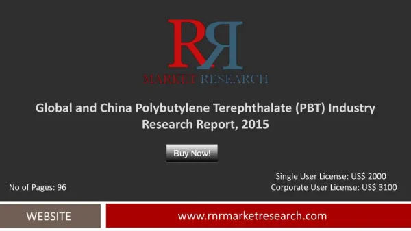 Global and China Polybutylene Terephthalate Market Analysis Report 2015