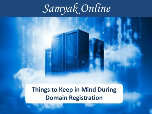 Things to Keep in Mind During Domain Registration