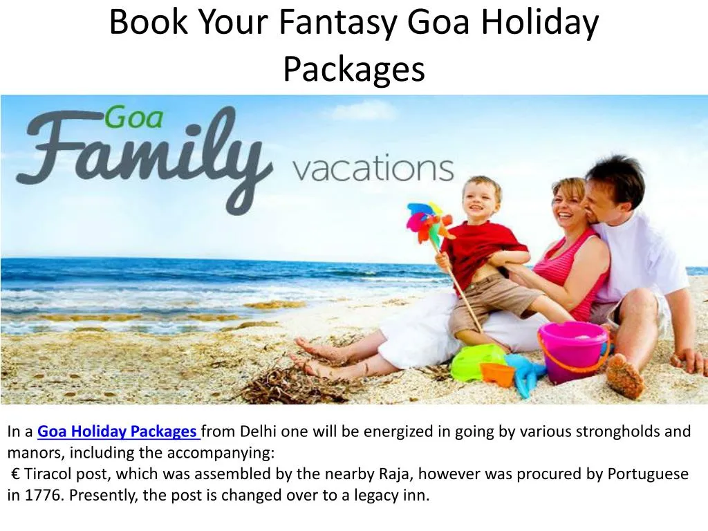 book your fantasy goa holiday packages