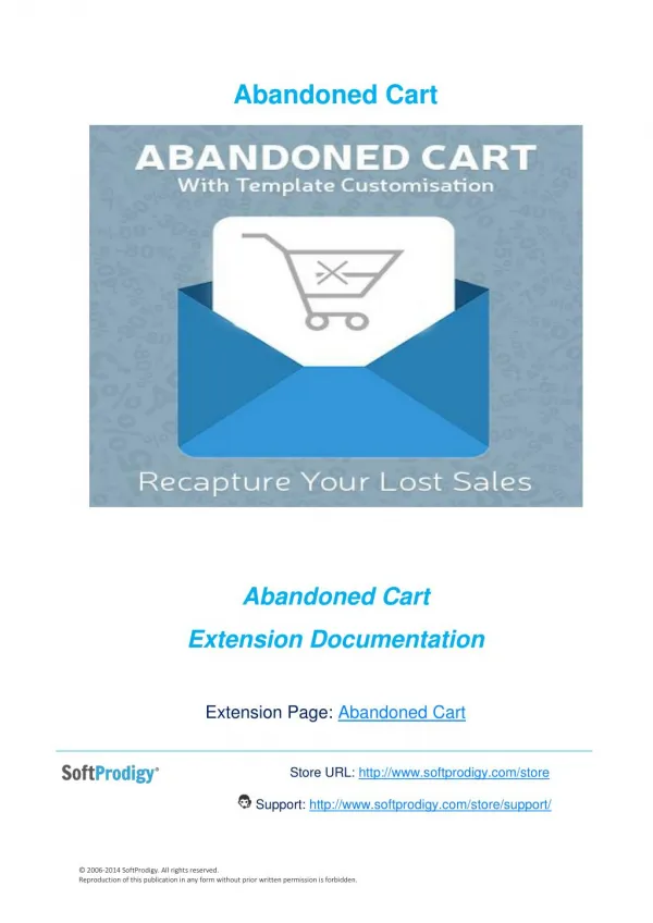 Abandoned Cart with Template Customization